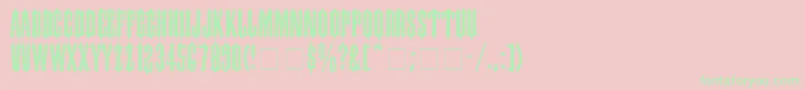 CantinaExpandedSsiSemiExpanded Font – Green Fonts on Pink Background
