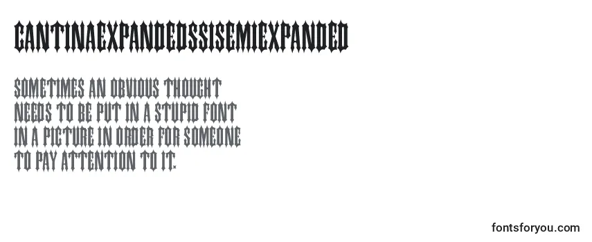 Schriftart CantinaExpandedSsiSemiExpanded