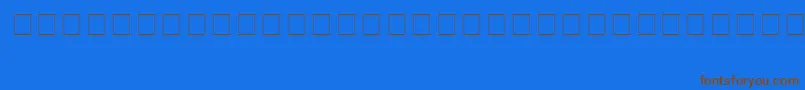 Шрифт Carr Electronic Dingbats – коричневые шрифты на синем фоне