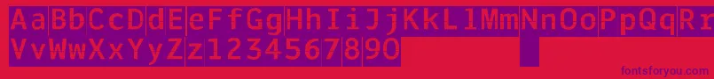 Шрифт Solari – фиолетовые шрифты на красном фоне