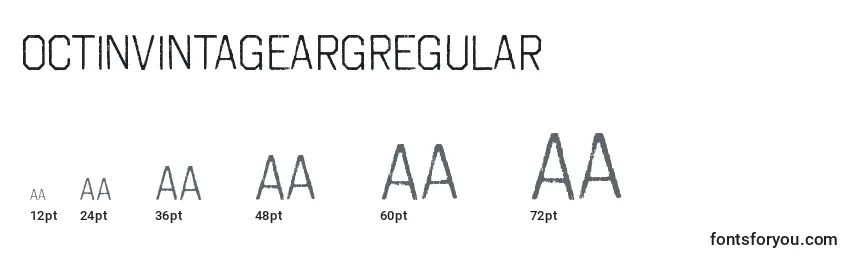 OctinvintageargRegular Font Sizes