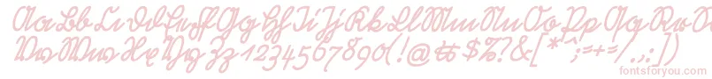 RastenburgSchraegU1sy Font – Pink Fonts on White Background