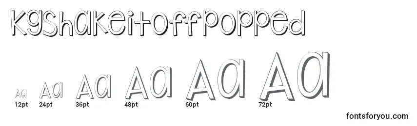 Kgshakeitoffpopped Font Sizes