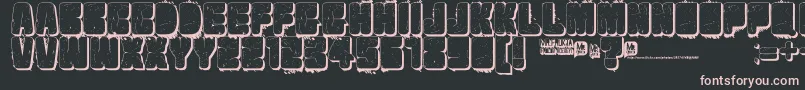 Velvetdrop2 Font – Pink Fonts on Black Background