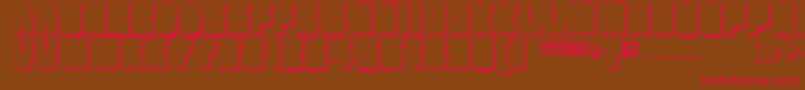 Velvetdrop2 Font – Red Fonts on Brown Background