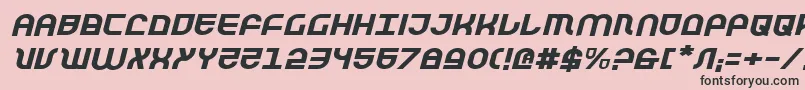 Trektrooperei Font – Black Fonts on Pink Background