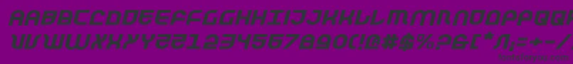 Trektrooperei Font – Black Fonts on Purple Background