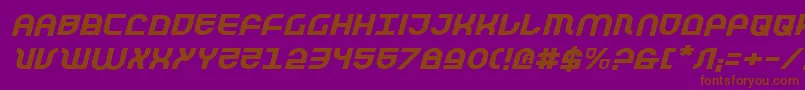 Trektrooperei Font – Brown Fonts on Purple Background