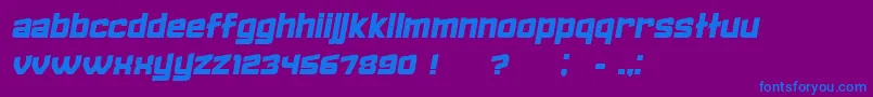 FailedItalic Font – Blue Fonts on Purple Background