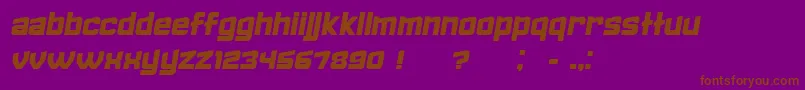 FailedItalic Font – Brown Fonts on Purple Background