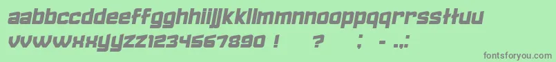 FailedItalic Font – Gray Fonts on Green Background