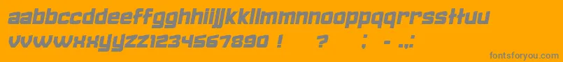 FailedItalic Font – Gray Fonts on Orange Background