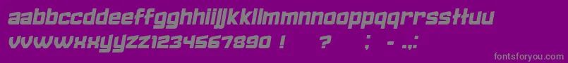FailedItalic-Schriftart – Graue Schriften auf violettem Hintergrund