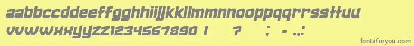 FailedItalic Font – Gray Fonts on Yellow Background