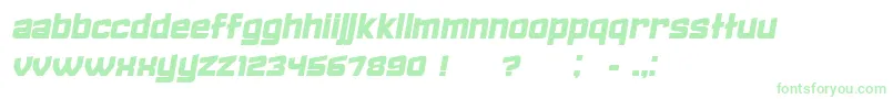 FailedItalic Font – Green Fonts on White Background