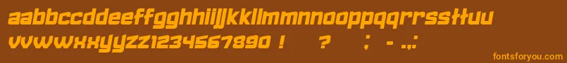 FailedItalic Font – Orange Fonts on Brown Background