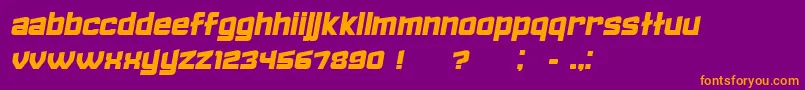 FailedItalic Font – Orange Fonts on Purple Background