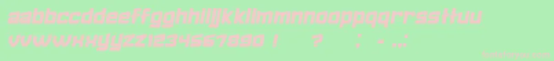 FailedItalic Font – Pink Fonts on Green Background