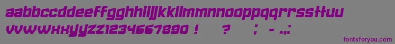 FailedItalic Font – Purple Fonts on Gray Background
