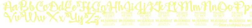 AdiellePersonalUseOnly Font – Yellow Fonts