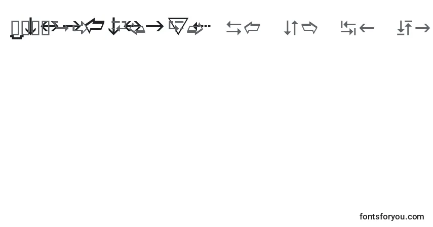 Wingdings3 Font – alphabet, numbers, special characters