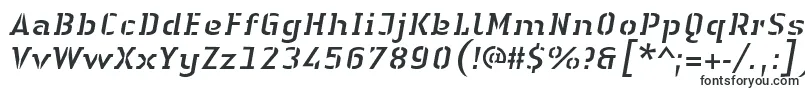 LinotypeAuthenticStencilItalic Font – Fonts for VK