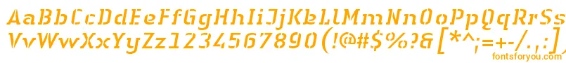 LinotypeAuthenticStencilItalic Font – Orange Fonts