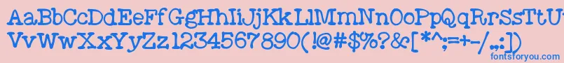 Moose-fontti – siniset fontit vaaleanpunaisella taustalla