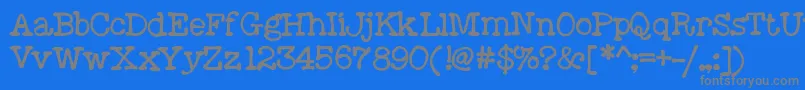 Moose-Schriftart – Graue Schriften auf blauem Hintergrund