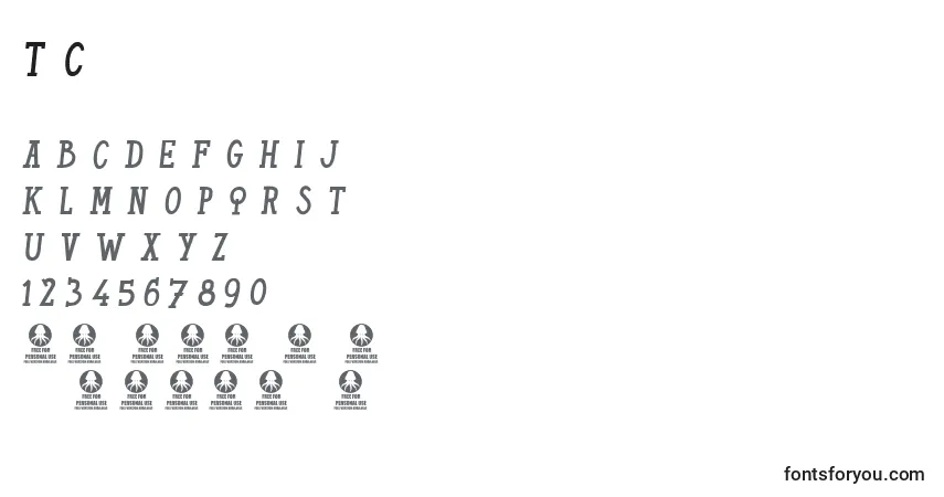 Шрифт TheChiquitas – алфавит, цифры, специальные символы