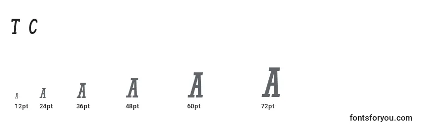 TheChiquitas Font Sizes
