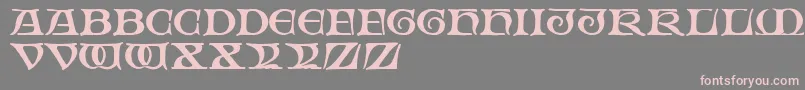 FabliauxRegular Font – Pink Fonts on Gray Background