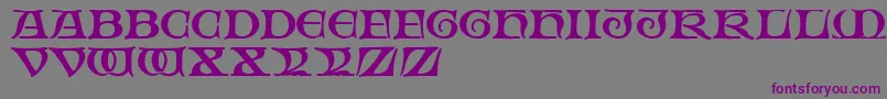 FabliauxRegular Font – Purple Fonts on Gray Background