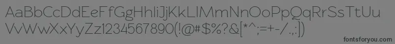 Rawengulkregular Font – Black Fonts on Gray Background