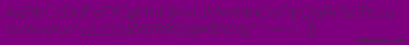 Rawengulkregular Font – Black Fonts on Purple Background