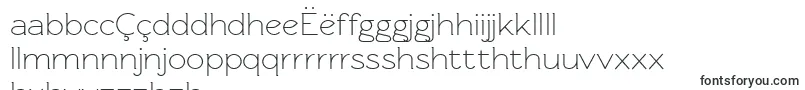 Rawengulkregular-fontti – albanialaiset fontit