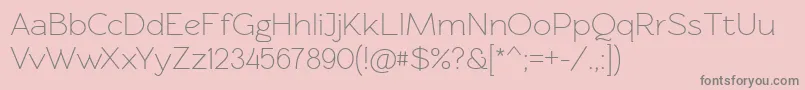 Rawengulkregular Font – Gray Fonts on Pink Background