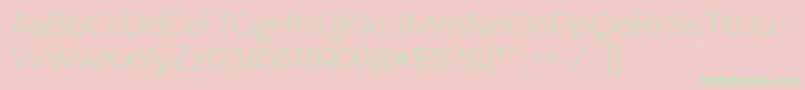 Rawengulkregular Font – Green Fonts on Pink Background