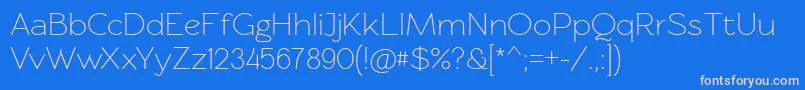 Rawengulkregular Font – Pink Fonts on Blue Background