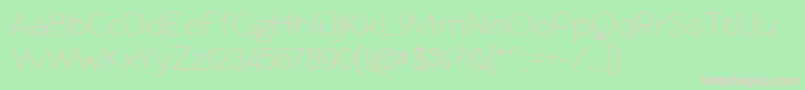 Rawengulkregular Font – Pink Fonts on Green Background