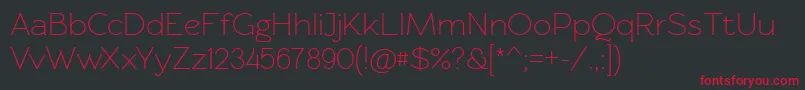 Rawengulkregular Font – Red Fonts on Black Background