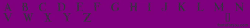 フォントLinthicumDemo – 紫の背景に黒い文字