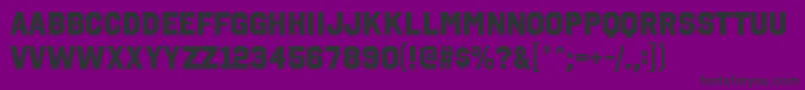 OctincollegehvRegular Font – Black Fonts on Purple Background