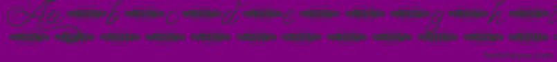 UnblessedScriptDemo Font – Black Fonts on Purple Background