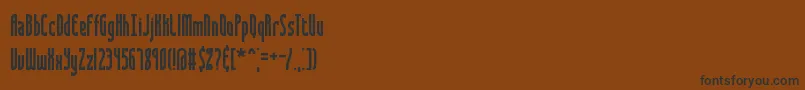 Saunder Font – Black Fonts on Brown Background