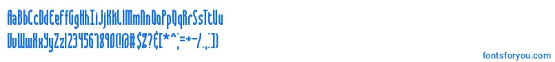 Saunder-Schriftart – Blaue Schriften