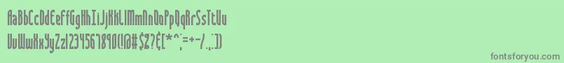 Saunder Font – Gray Fonts on Green Background