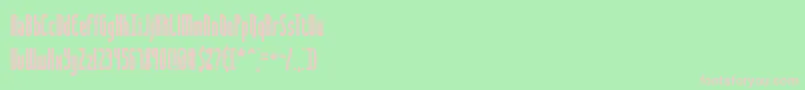 Saunder Font – Pink Fonts on Green Background