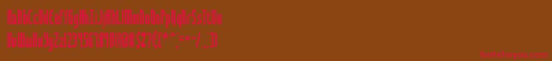Saunder Font – Red Fonts on Brown Background