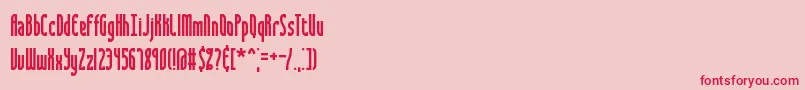 Saunder Font – Red Fonts on Pink Background